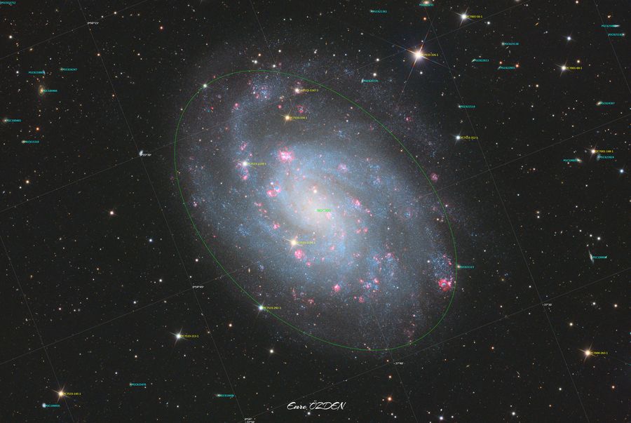 Caldwell 70 · NGC 300 — Caldwell 70 (açıklamalı)